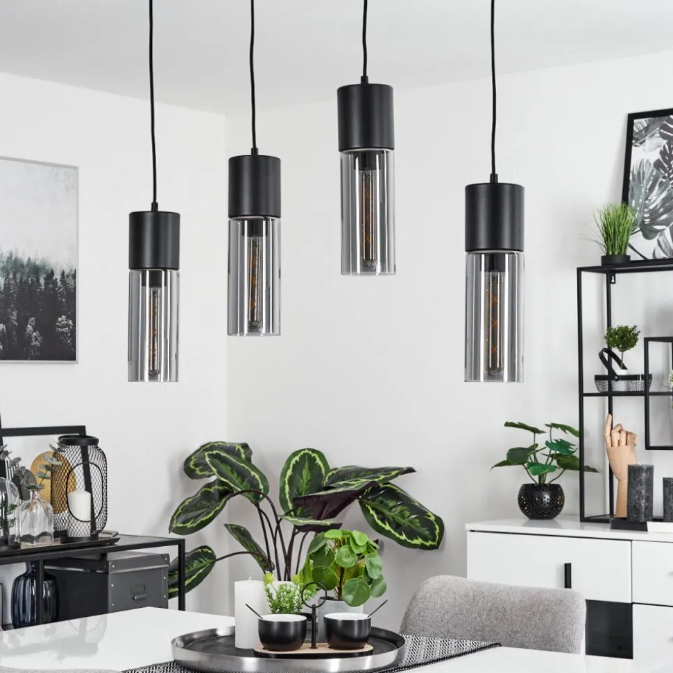 Suspensiondulcita Noir, 4 Lumieres