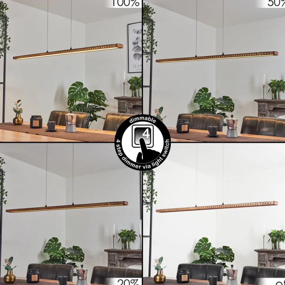 Suspensionguacacallo Led Noir, 1 Lumiere