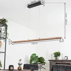 Suspensionguacacallo Led Noir, 1 Lumiere