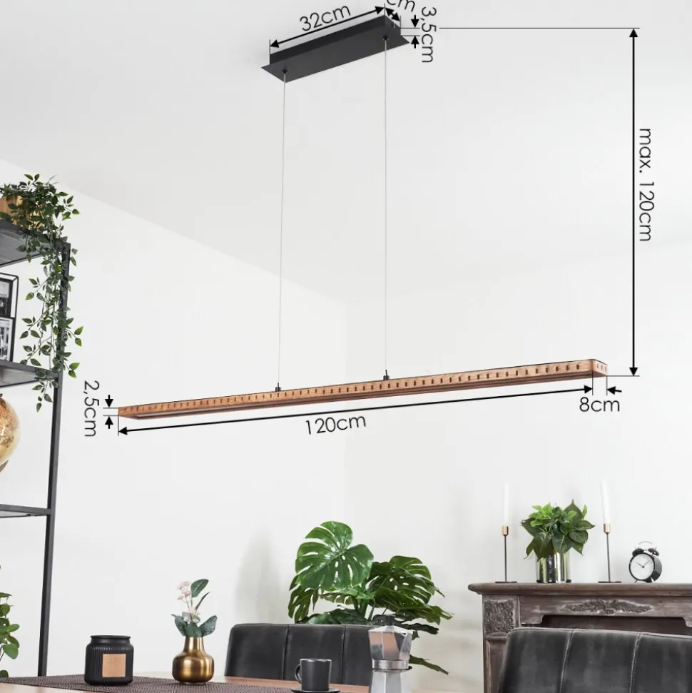 Suspensionguacacallo Led Noir, 1 Lumiere