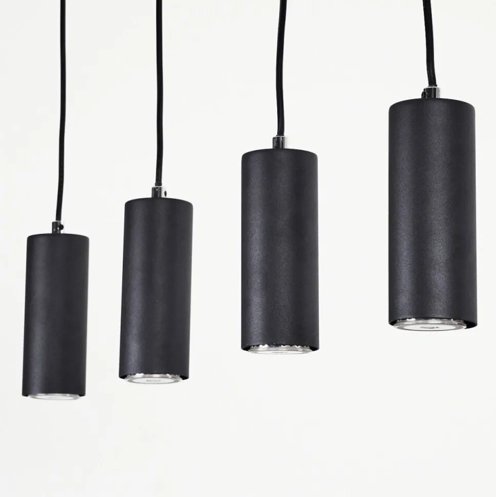 Suspensionjavel Noir, 4 Lumieres