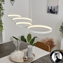 Suspensionkermoguen Led Blanc, 1 Lumiere
