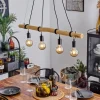 Suspensionlantic Ecru, Noir, 4 Lumieres