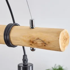 Suspensionlantic Ecru, Noir, 4 Lumieres