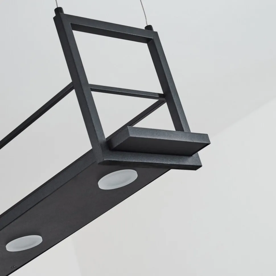 Suspensionquirihue Led Noir, Blanc, 6 Lumieres
