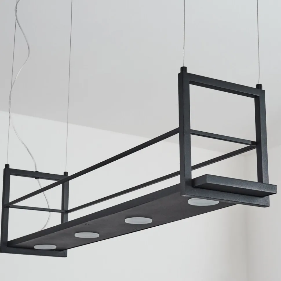 Suspensionquirihue Led Noir, Blanc, 6 Lumieres