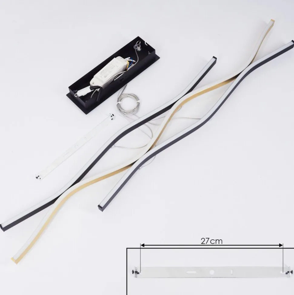 Suspensionserlande Led Noir, 1 Lumiere