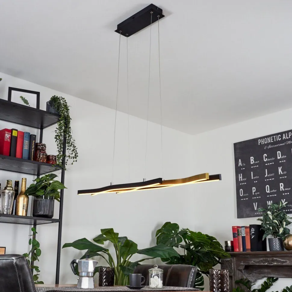 Suspensionserlande Led Noir, 1 Lumiere