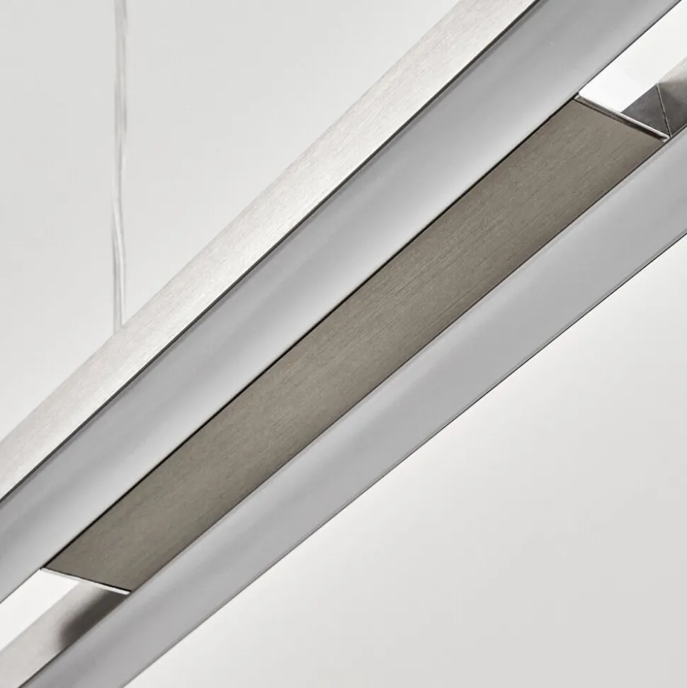 Suspensiontamizat Led Nickel Mat, 2 Lumieres, Changeur De Couleurs