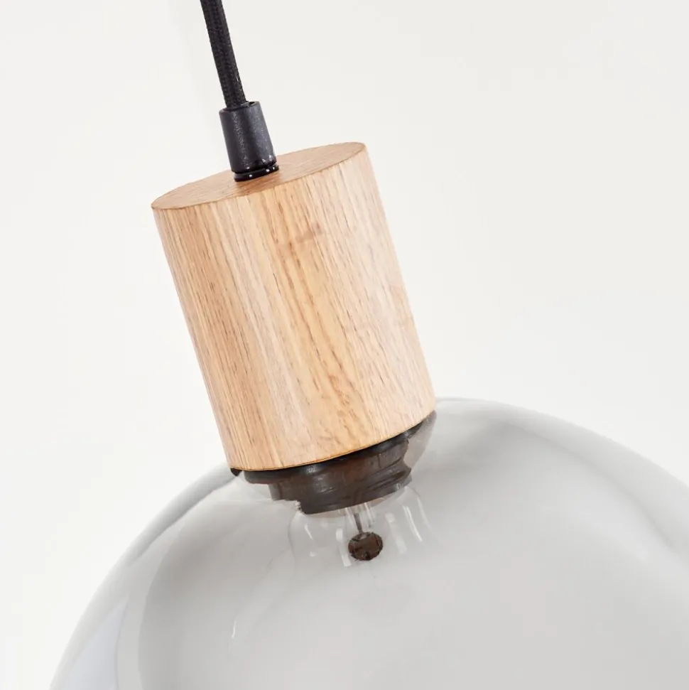 Suspensionvouhet Brun, Couleur Bois, Noir, 1 Lumiere