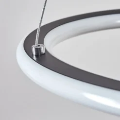 Suspensionzibreira Led Noir, 1 Lumiere, Telecommandes