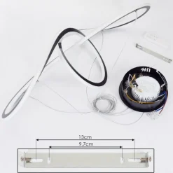 Suspensionzibreira Led Noir, 1 Lumiere, Telecommandes