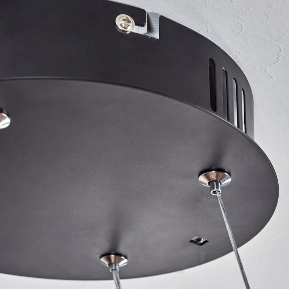 Suspensionzibreira Led Noir, 1 Lumiere, Telecommandes