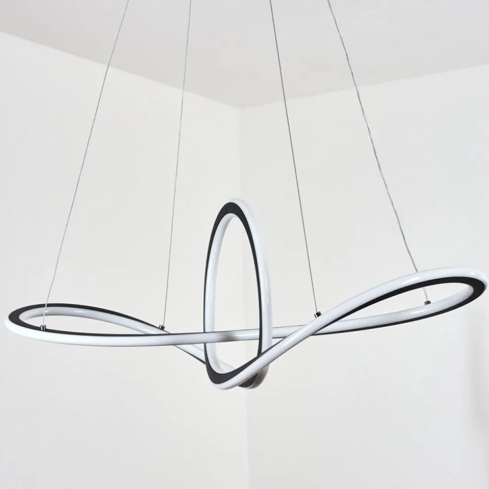 Suspensionzibreira Led Noir, 1 Lumiere, Telecommandes